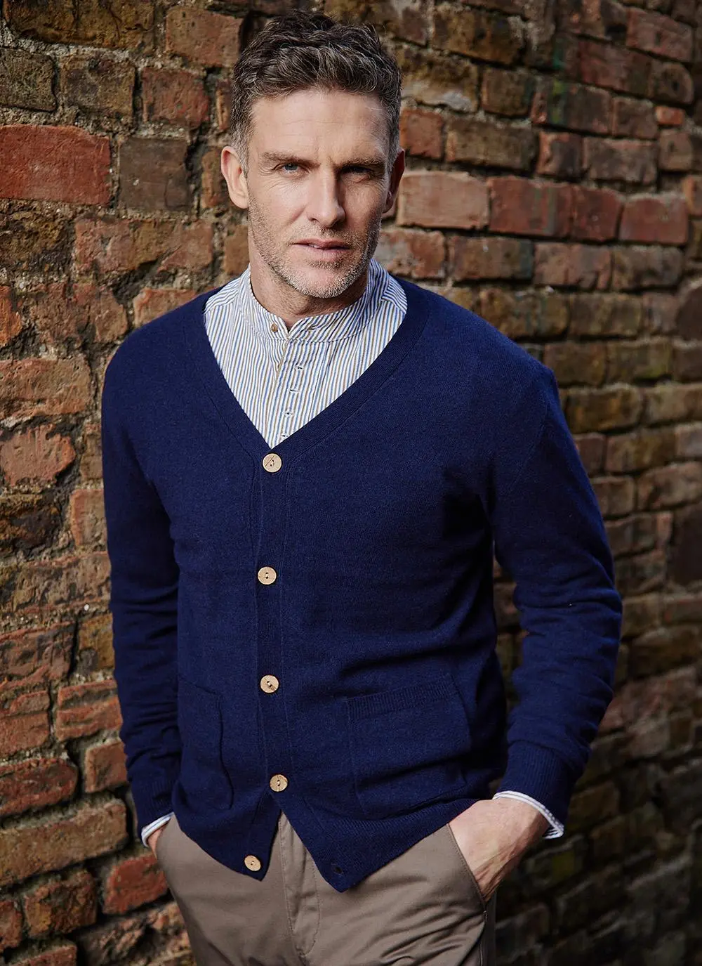 James Lambswool Cardigan