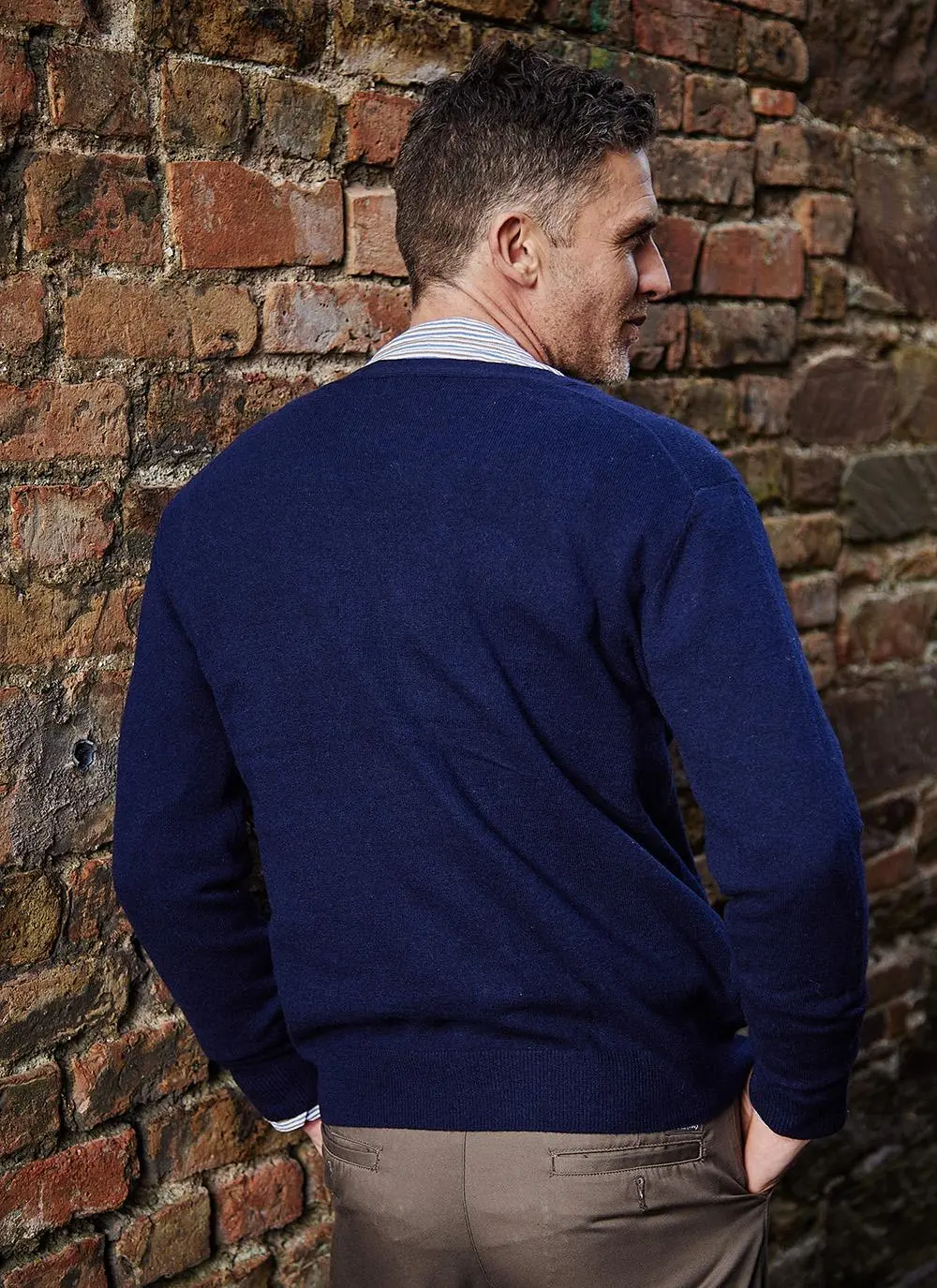 James Lambswool Cardigan