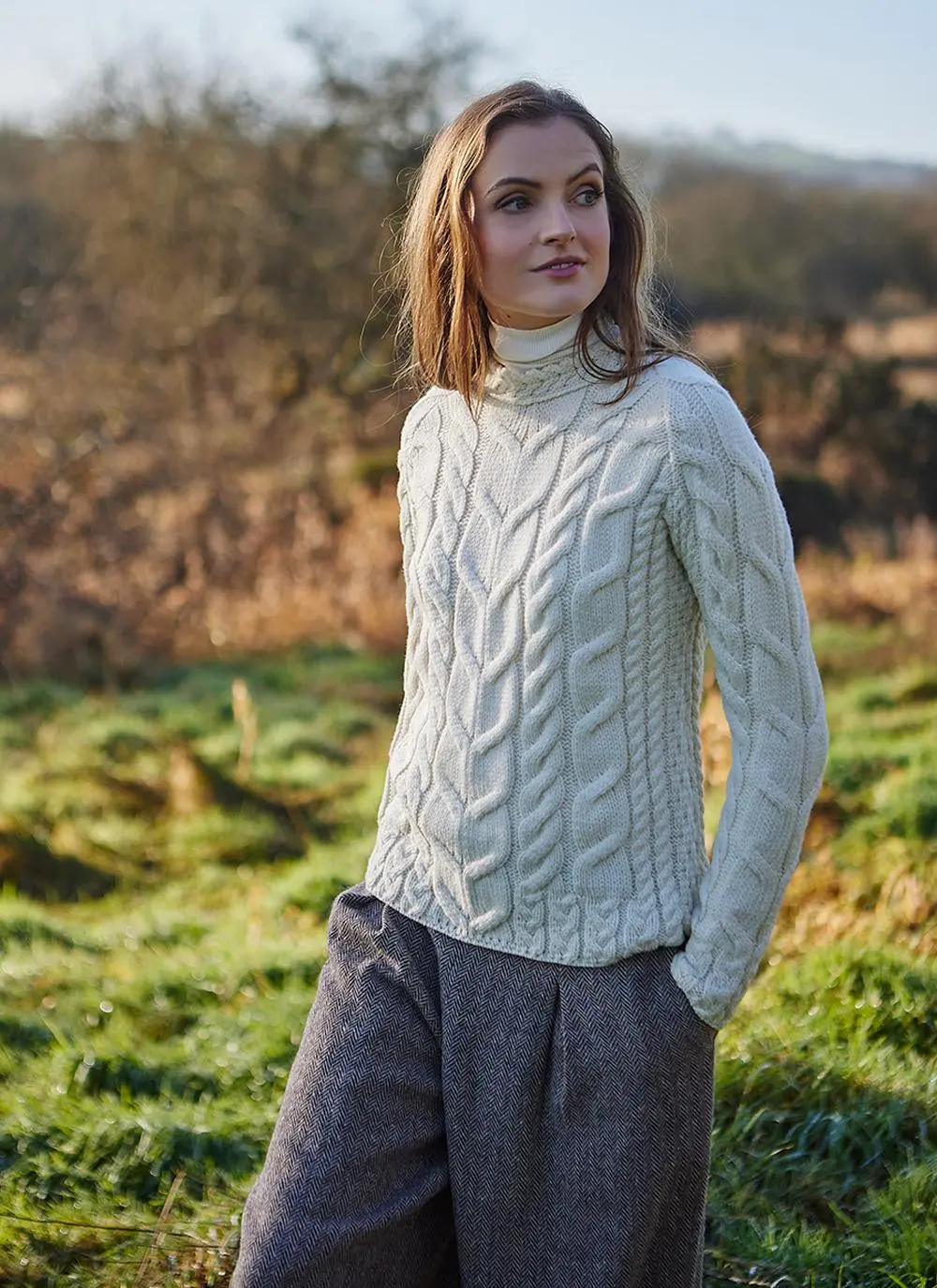 Irish Knit Sweaters Patterns with Celtic Cables