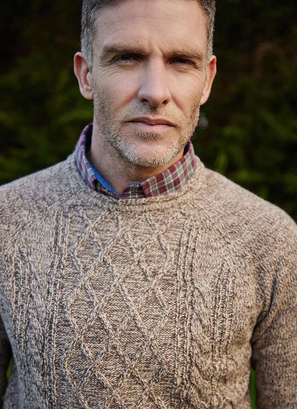 Gerard Crew Neck Aran Sweater
