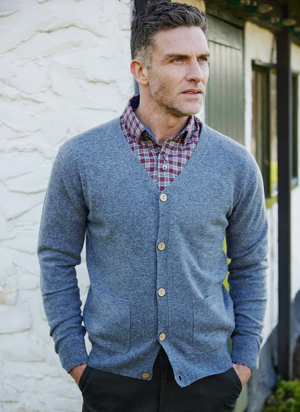 James Lambswool Cardigan