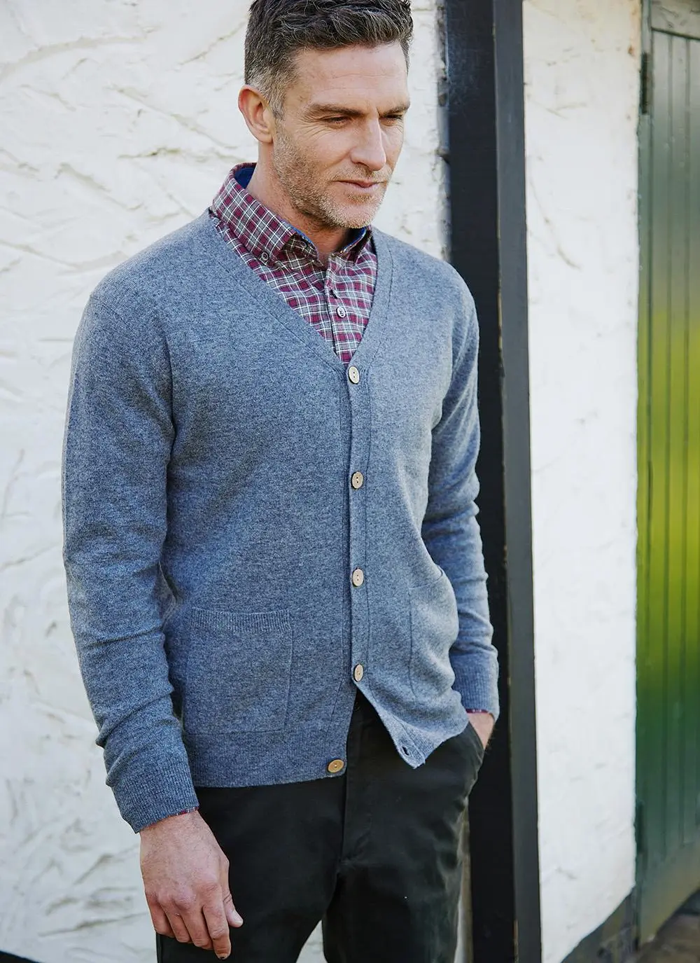 James Lambswool Cardigan