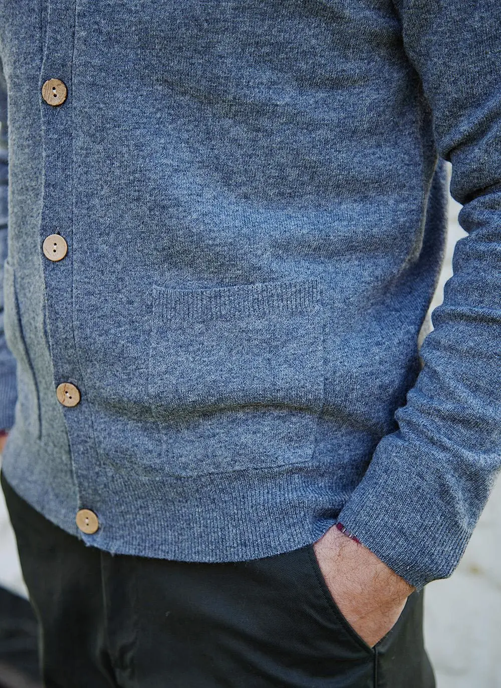 James Lambswool Cardigan