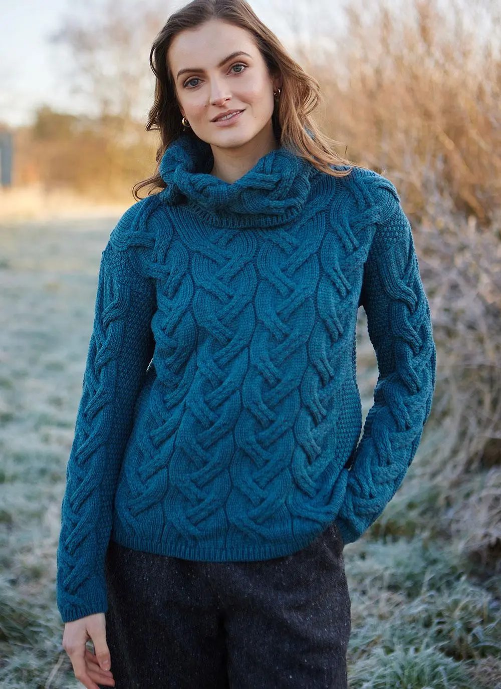 Supersoft Merino Wool Cowl Neck Sweater