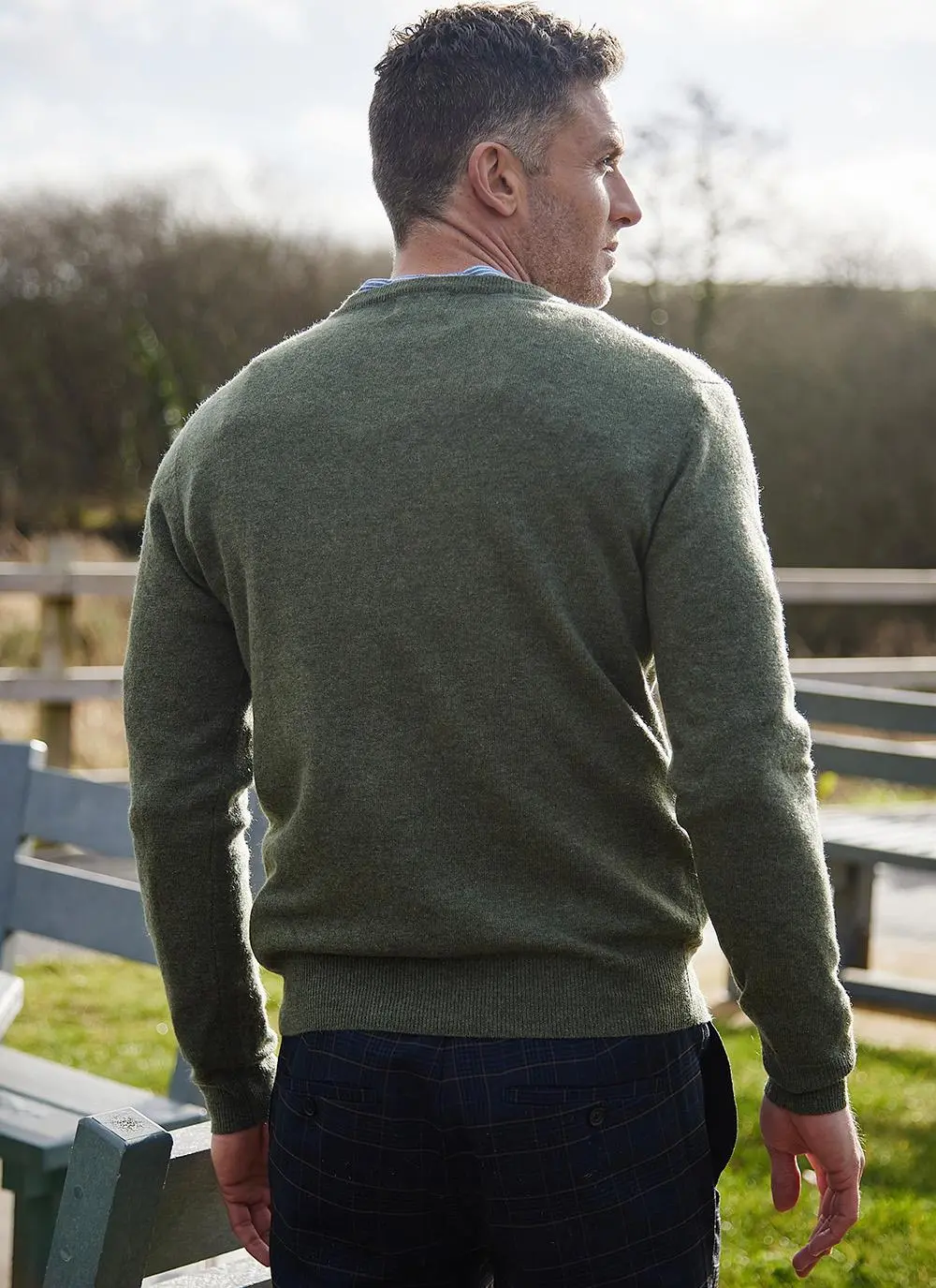 James Lambswool V-Neck Sweater