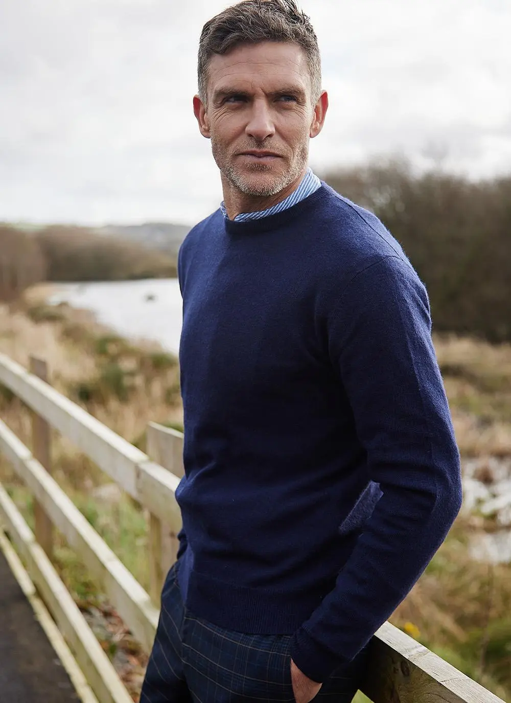 James Lambswool Crew Neck Sweater