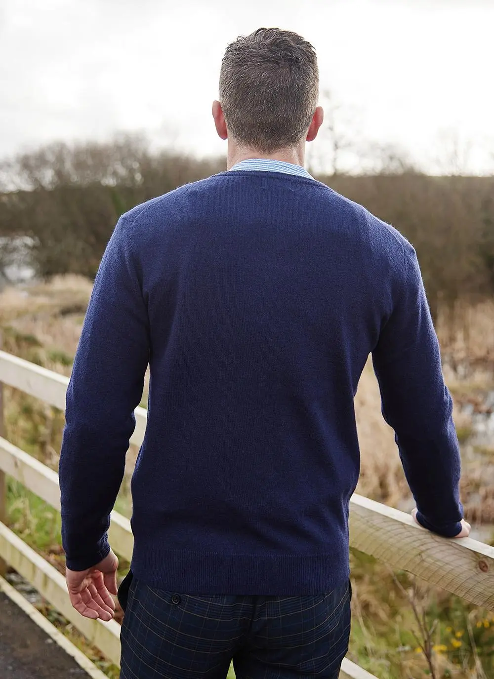James Lambswool V-Neck Sweater