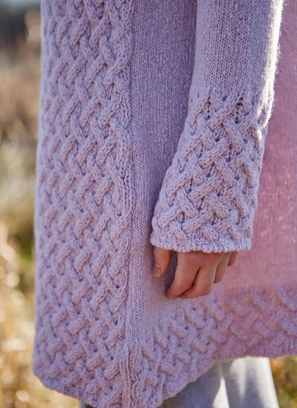 Ennis Wool Cashmere Trellis Aran Coat
