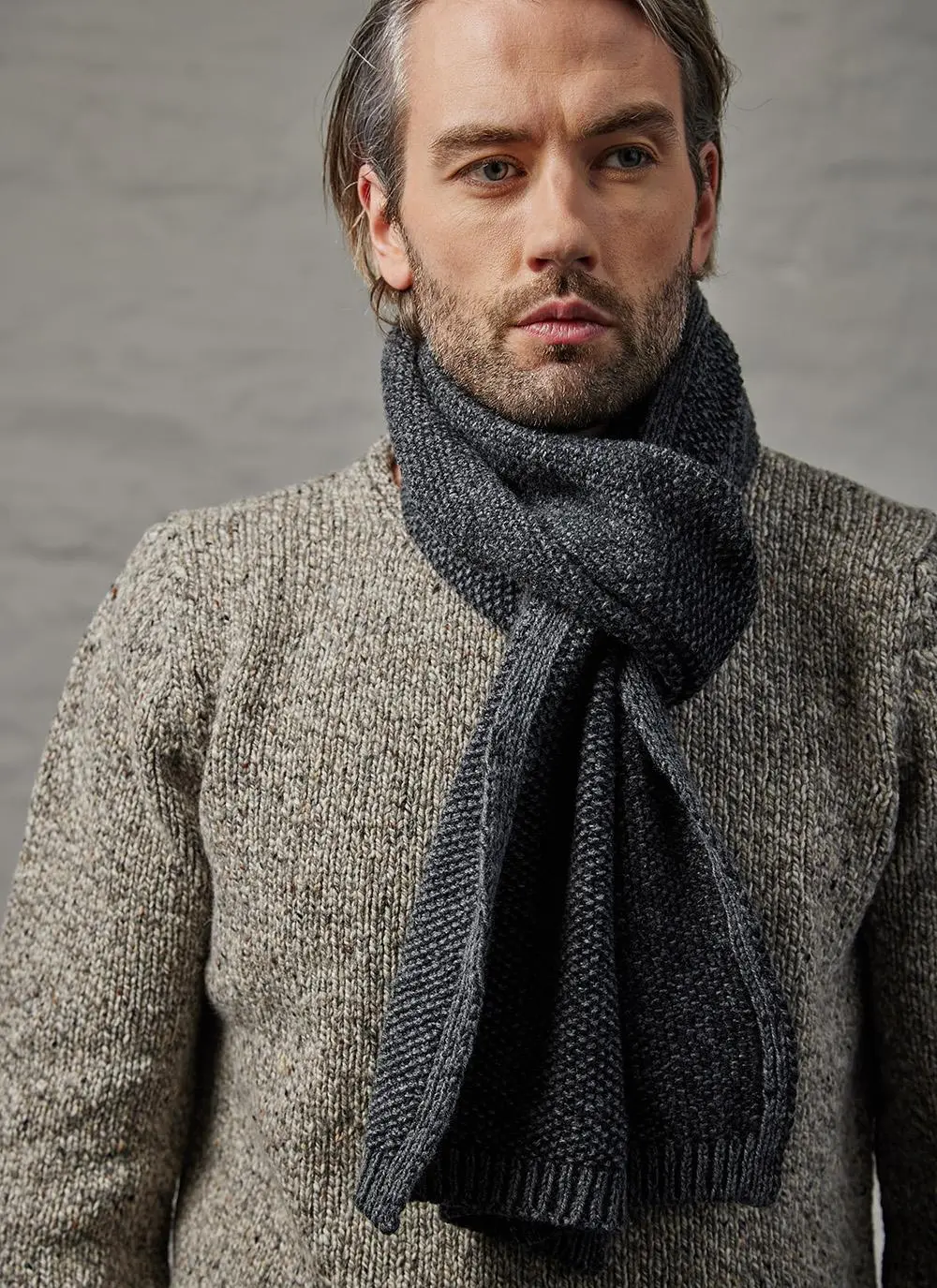 Fisherman Seed Stitch Scarf