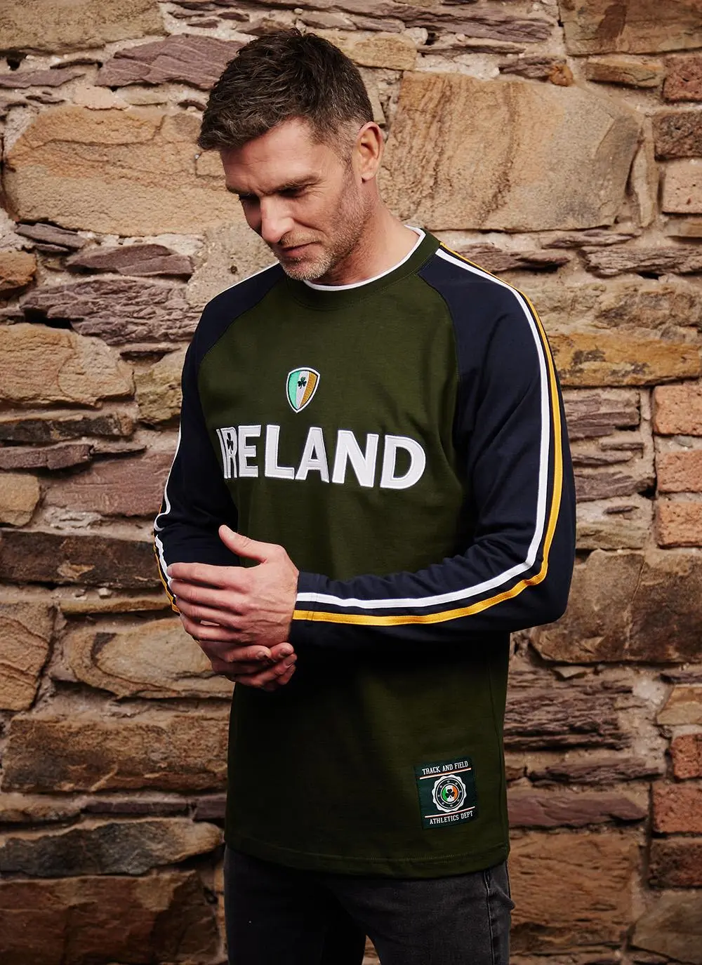 Men's Ireland Crest Long Sleeve T-Shirt