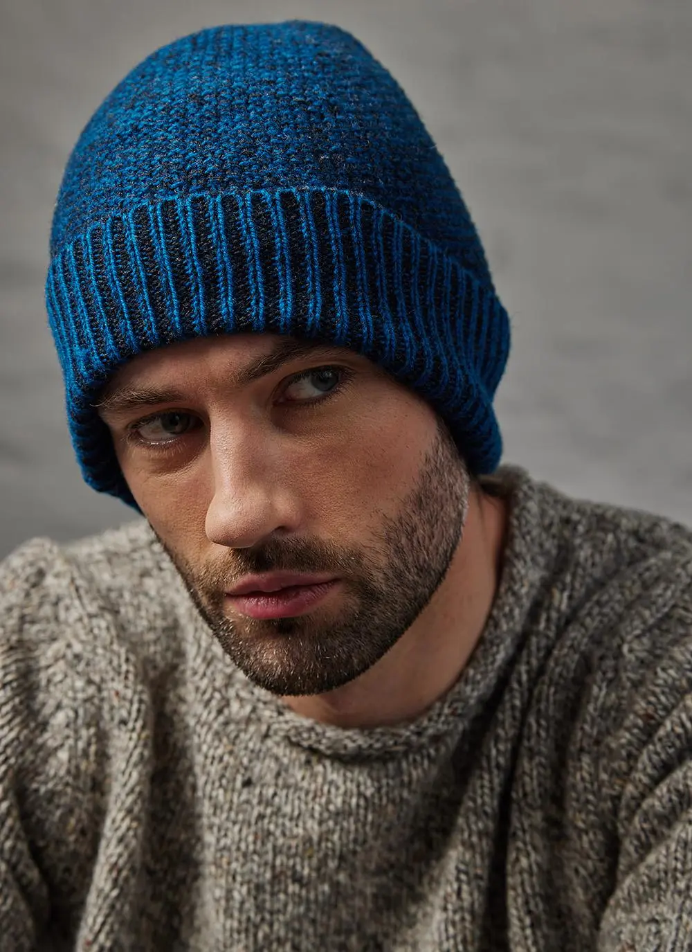 Fisherman Seed Stitch Beanie Hat