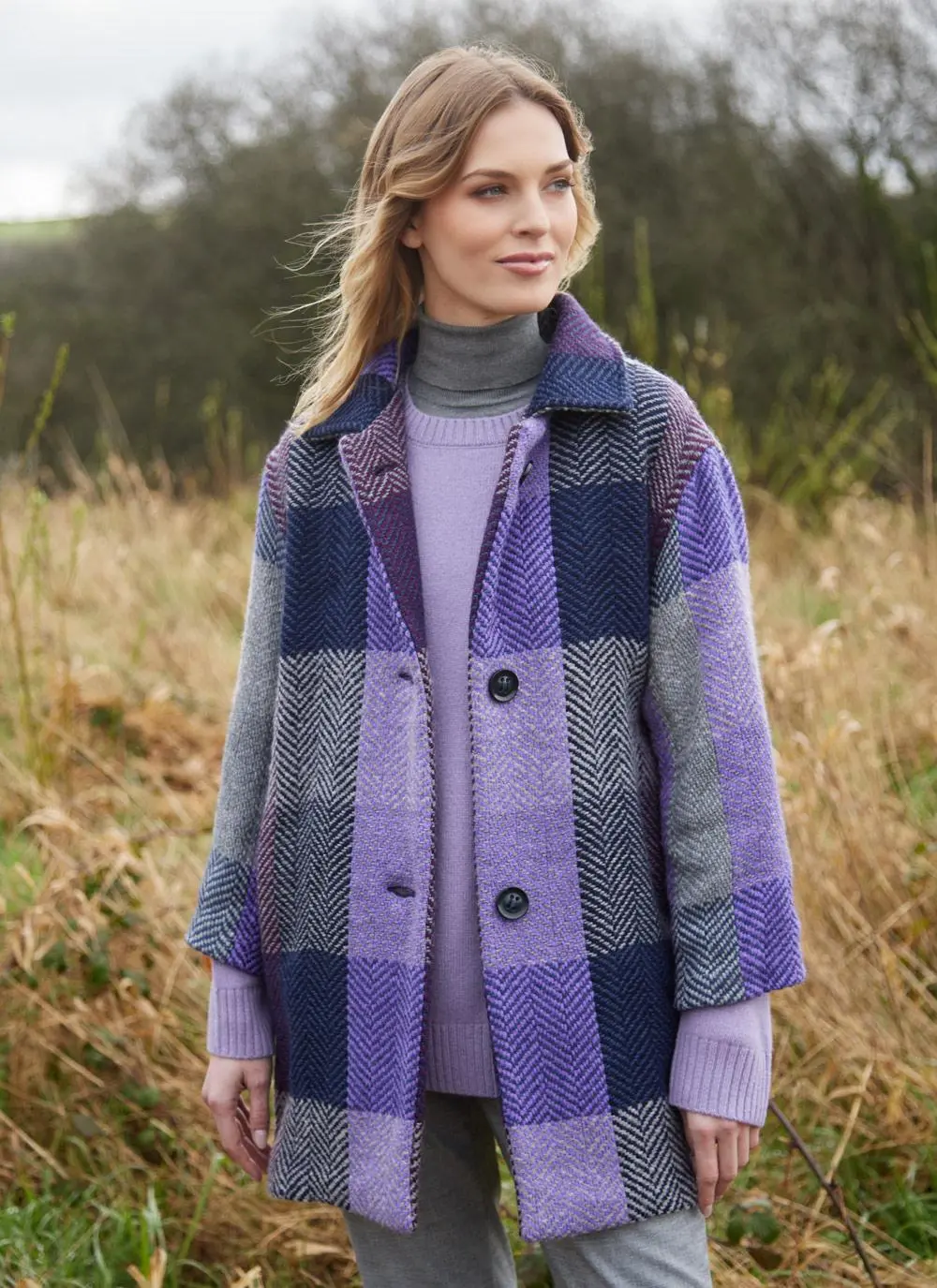 Sophie Herringbone Check Jacket 
