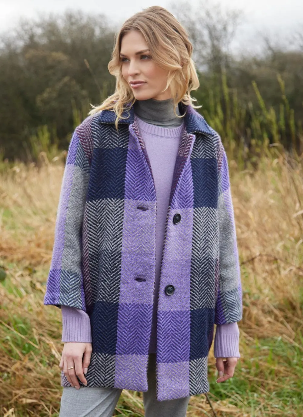 Sophie Herringbone Check Jacket 