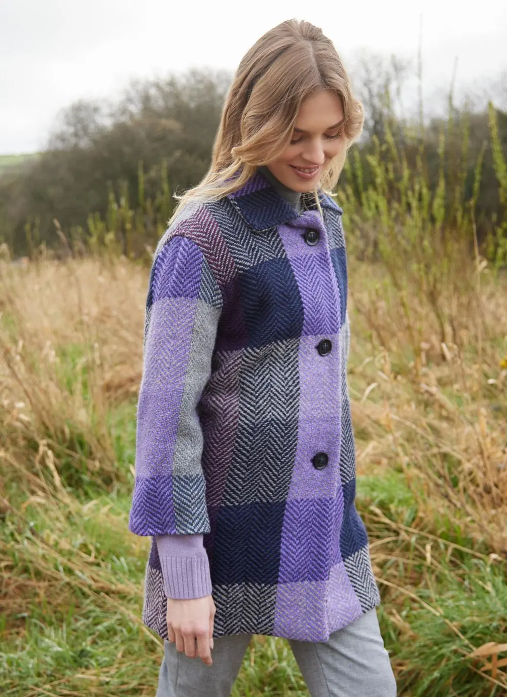 Sophie Herringbone Check Jacket 