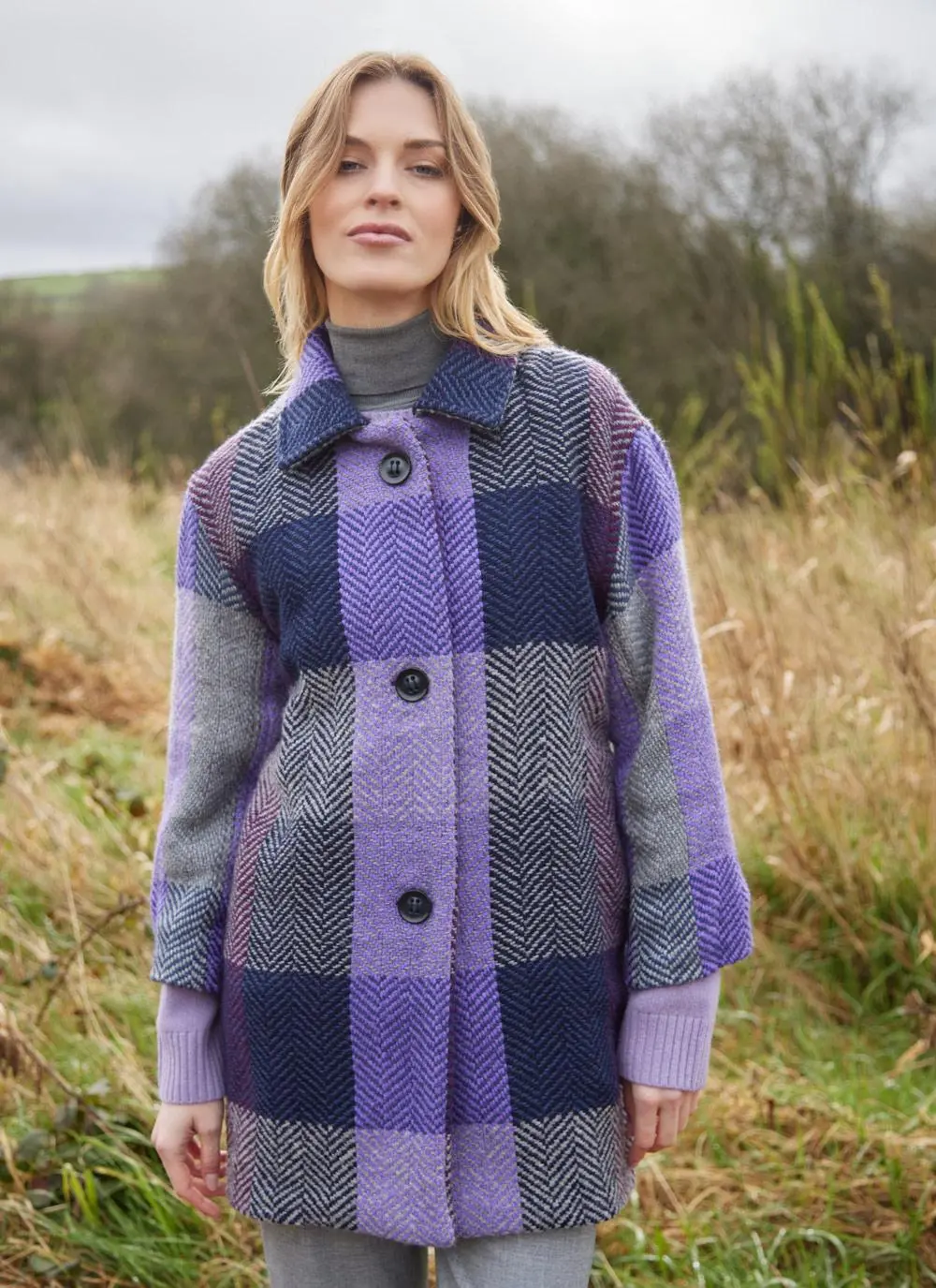 Sophie Herringbone Check Jacket 