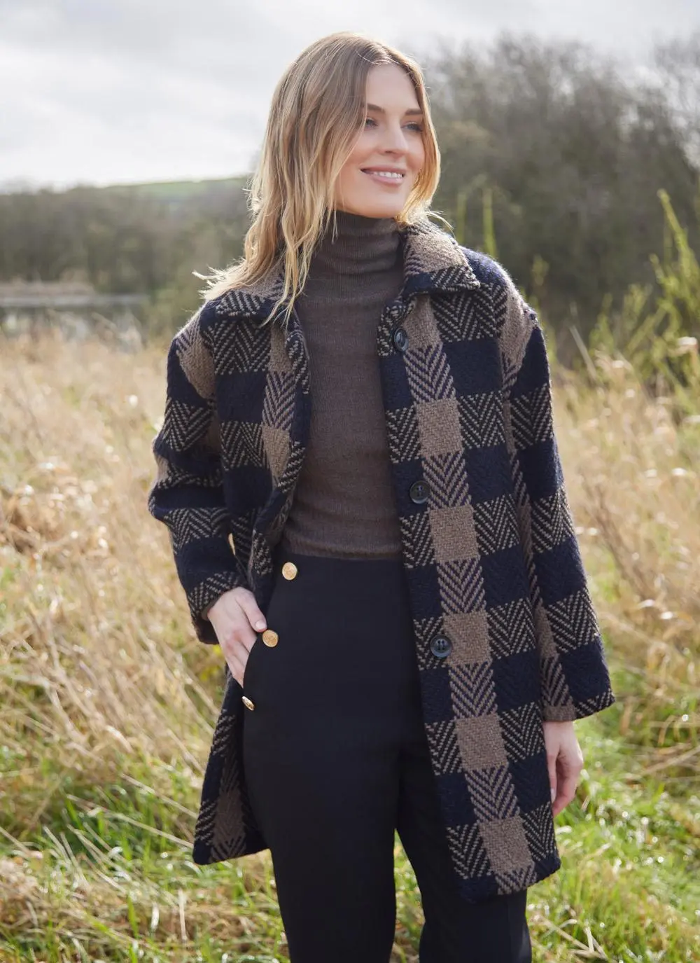 Sophie Herringbone Check Jacket 