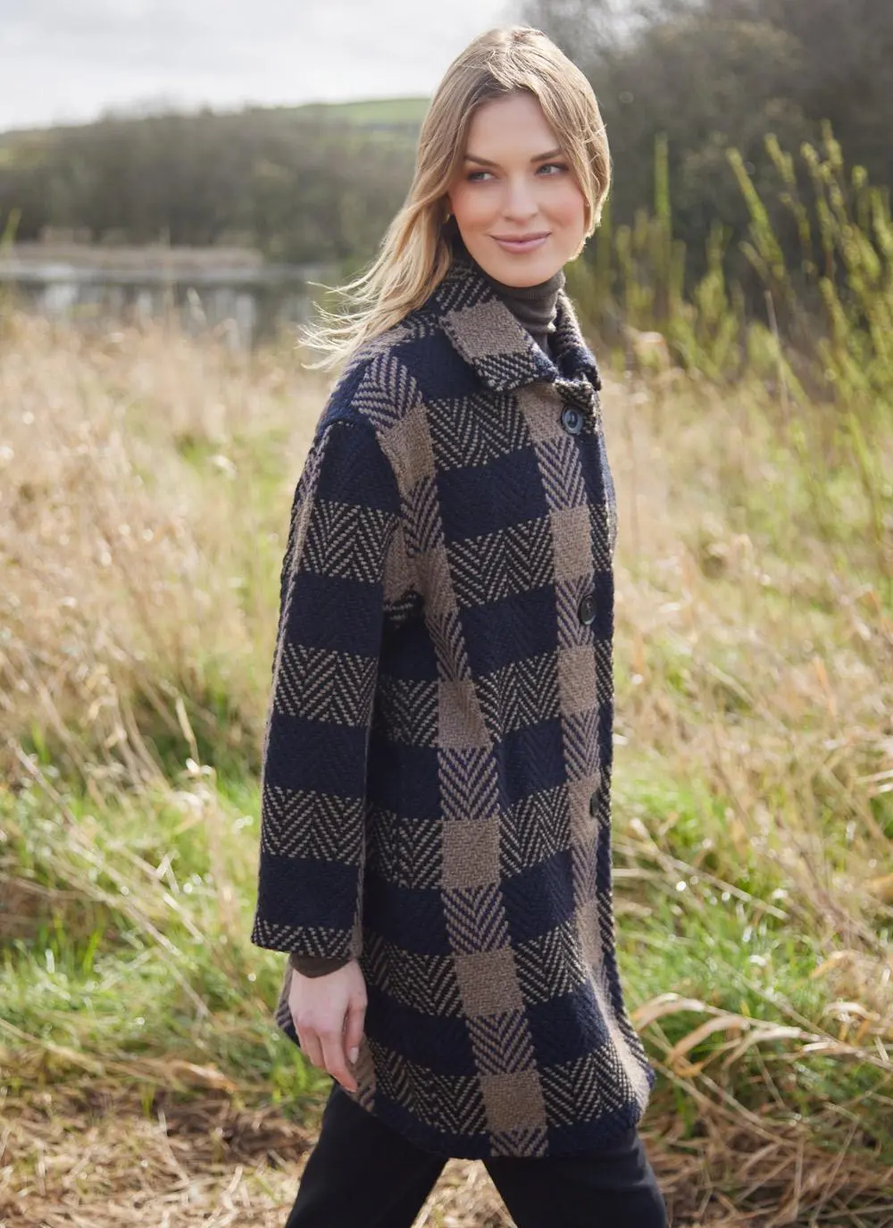 Sophie Herringbone Check Jacket 