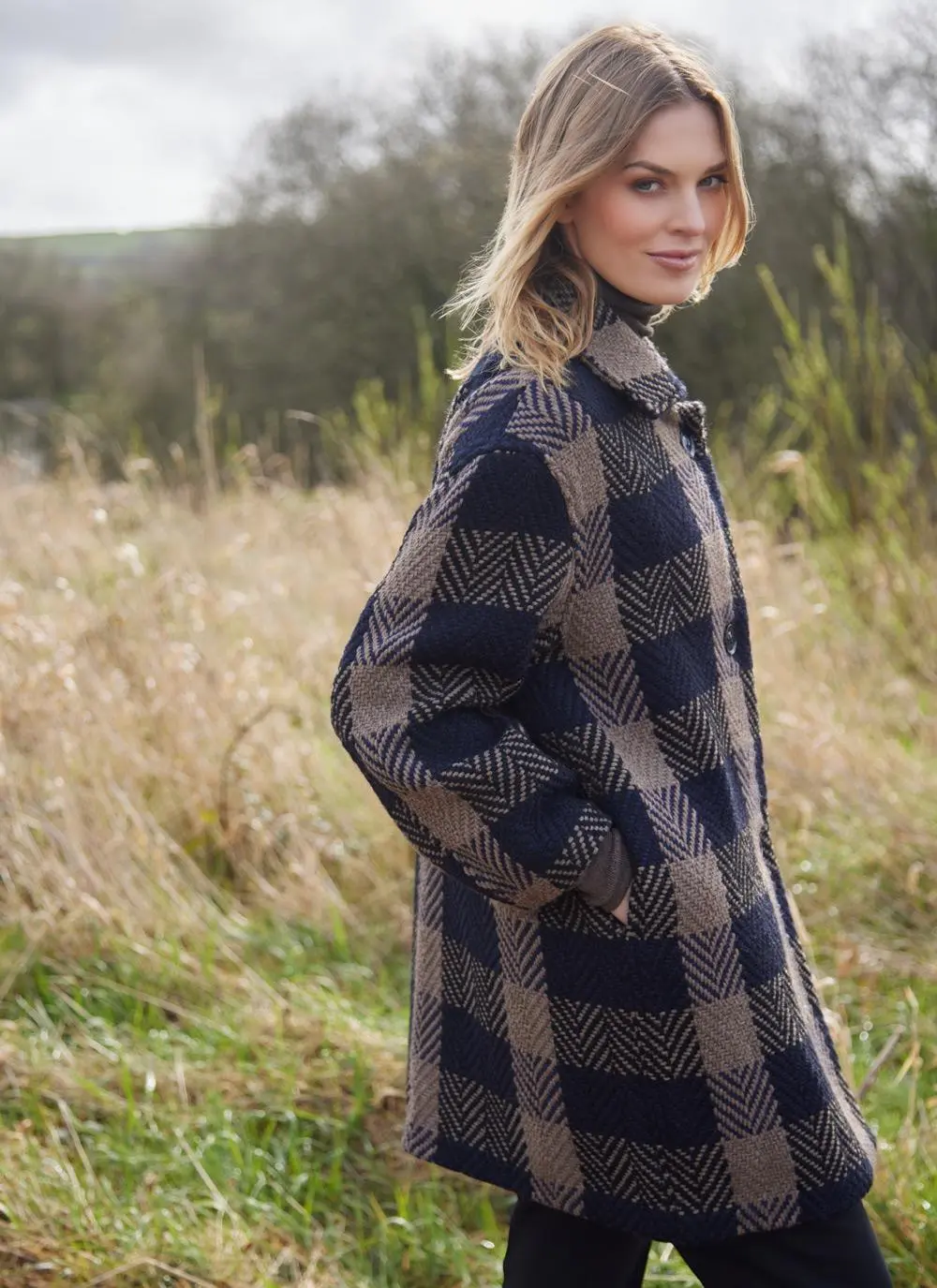 Sophie Herringbone Check Jacket 