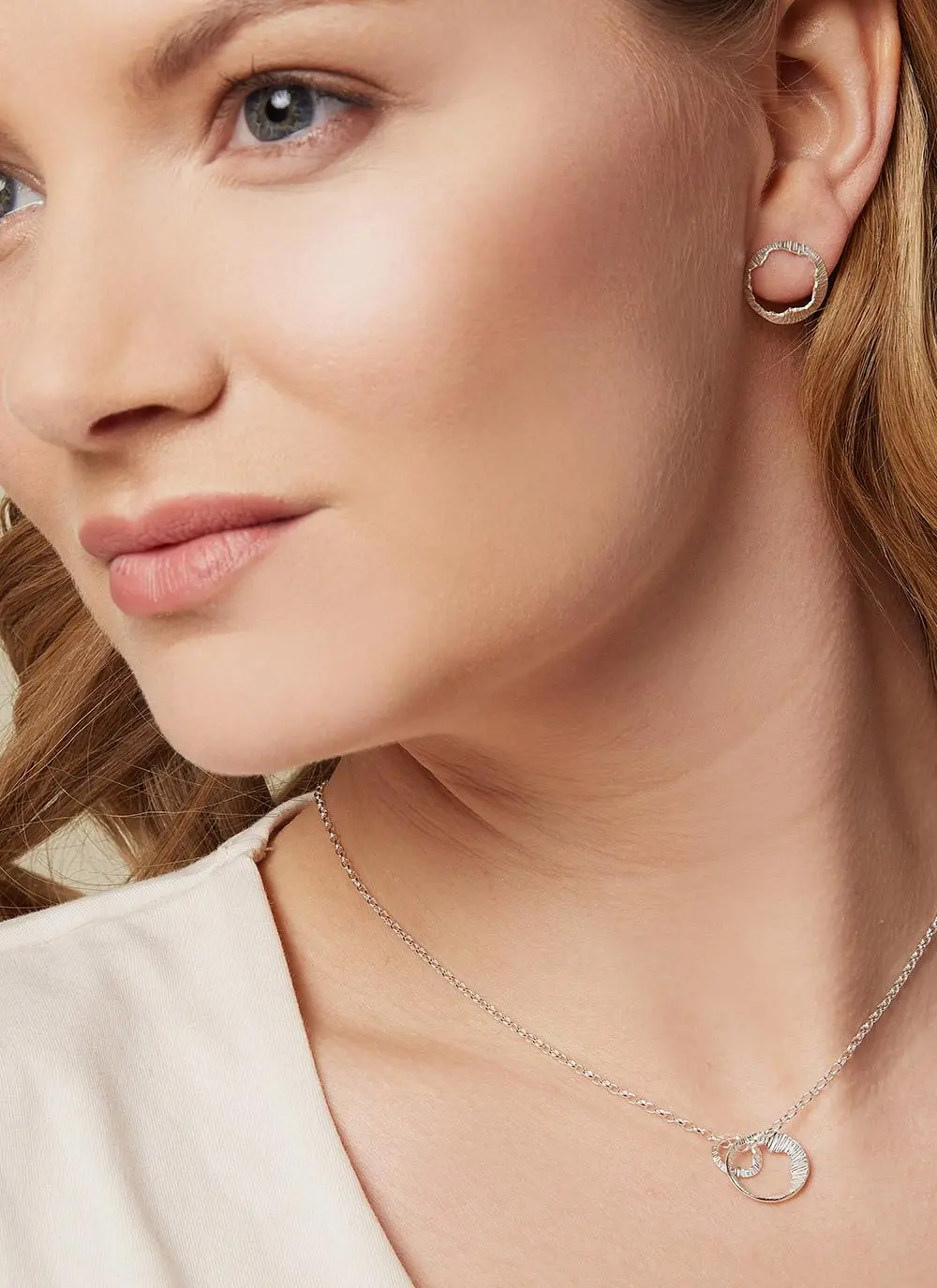 Sterling Silver Small Shell Stud Earrings