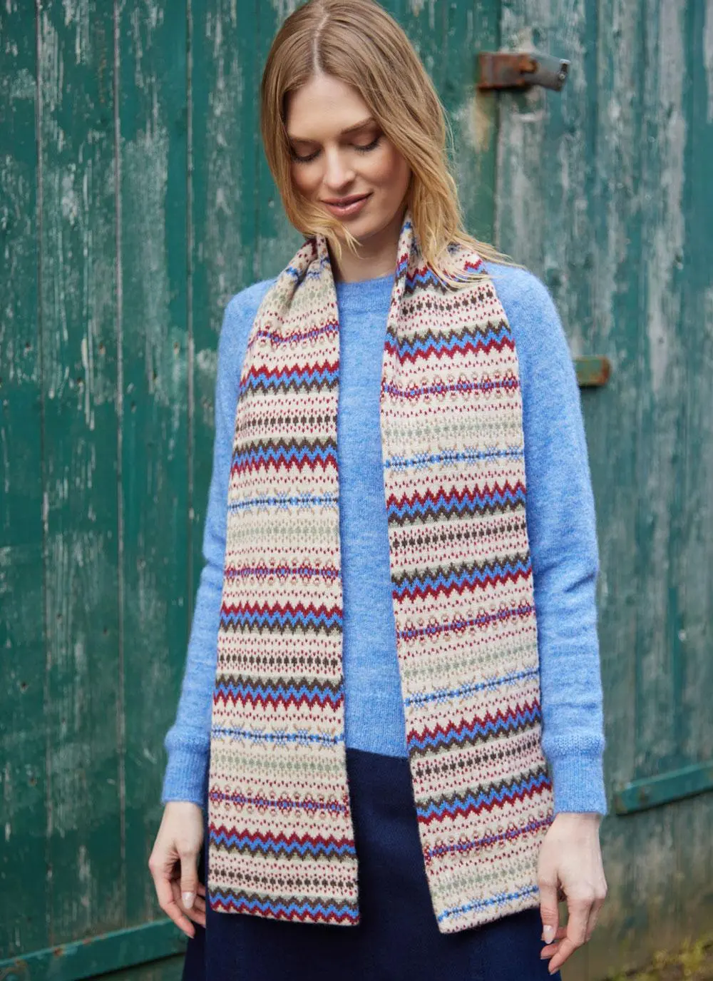 Fairisle Hope Knit Scarf