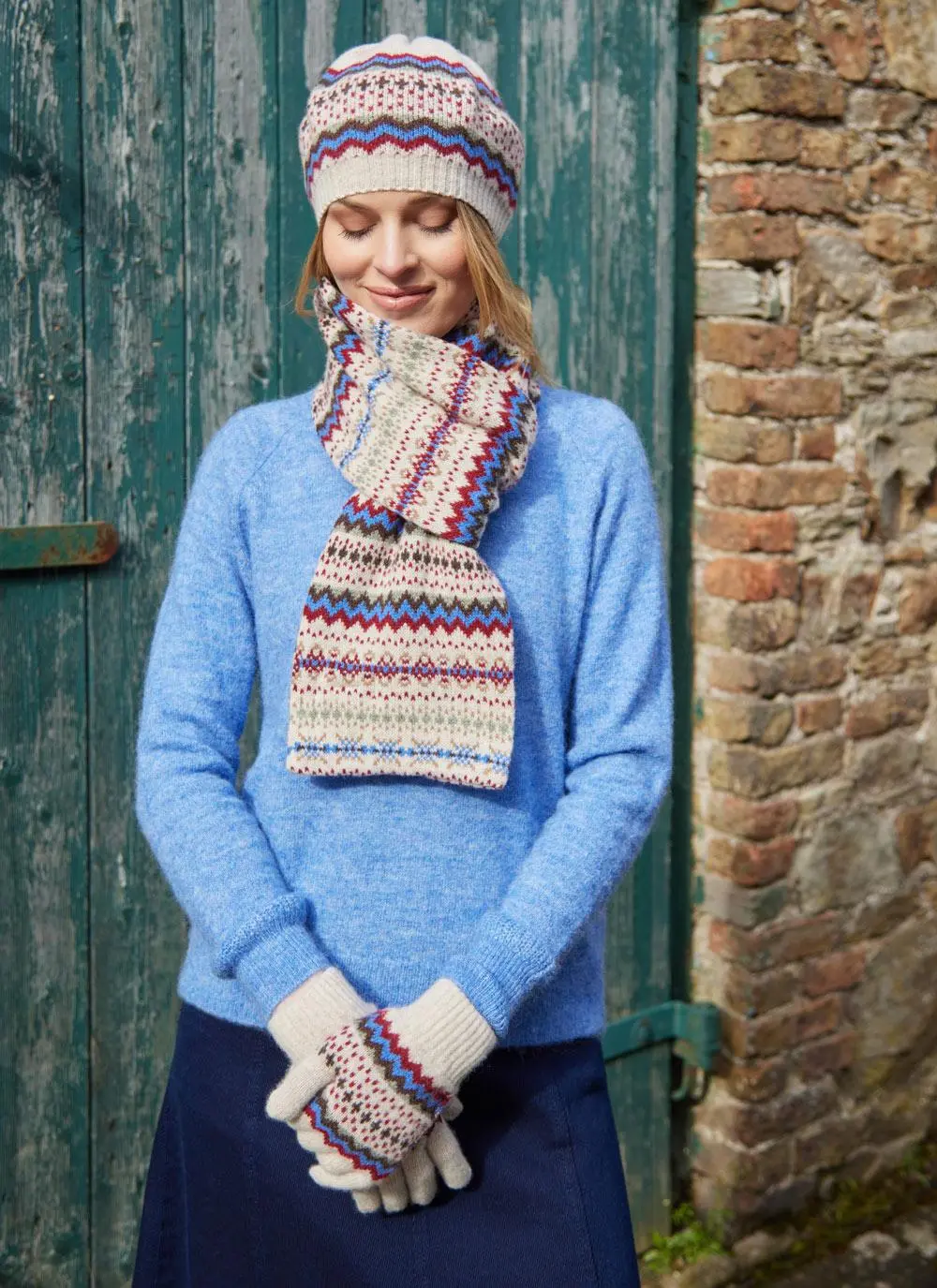 Fair Isle Hope Knit Gloves