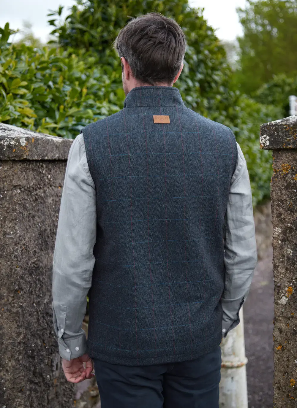James Overcheck Tweed Gilet