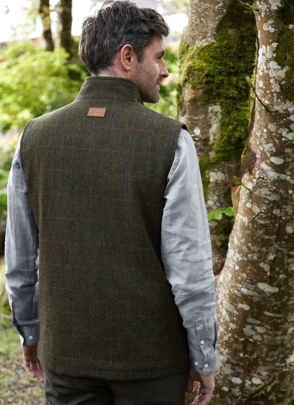 James Overcheck Tweed Gilet