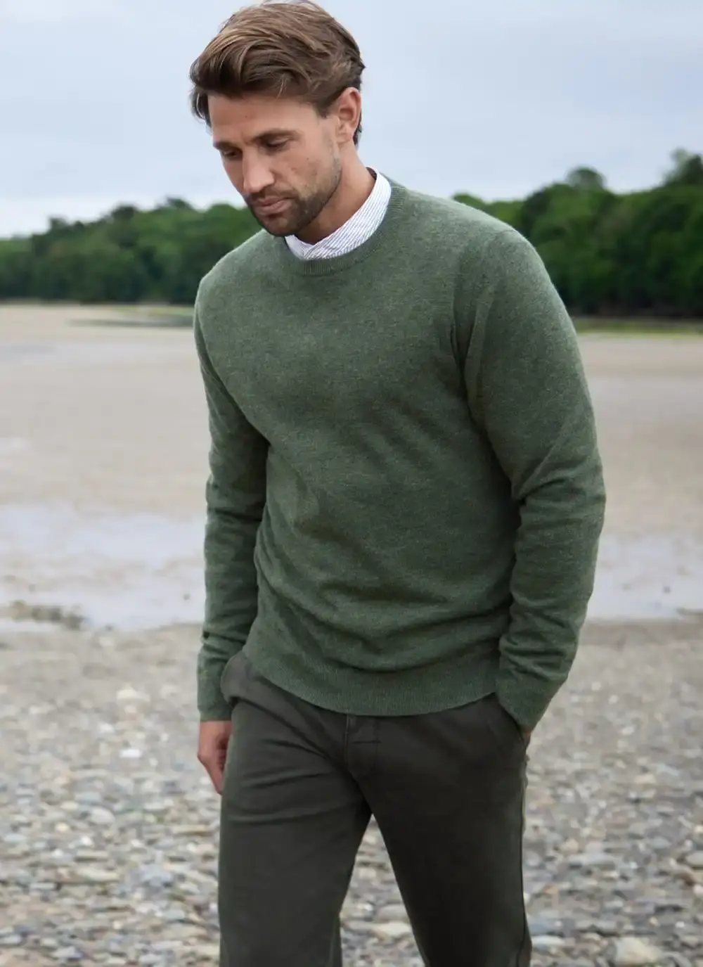 Lambswool Crew Neck Sweater