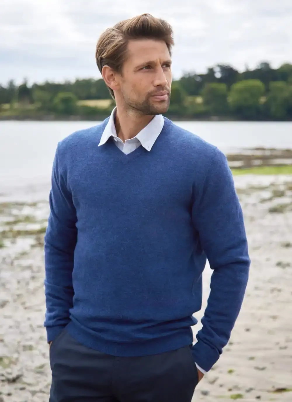 Lambswool V-Neck Sweater
