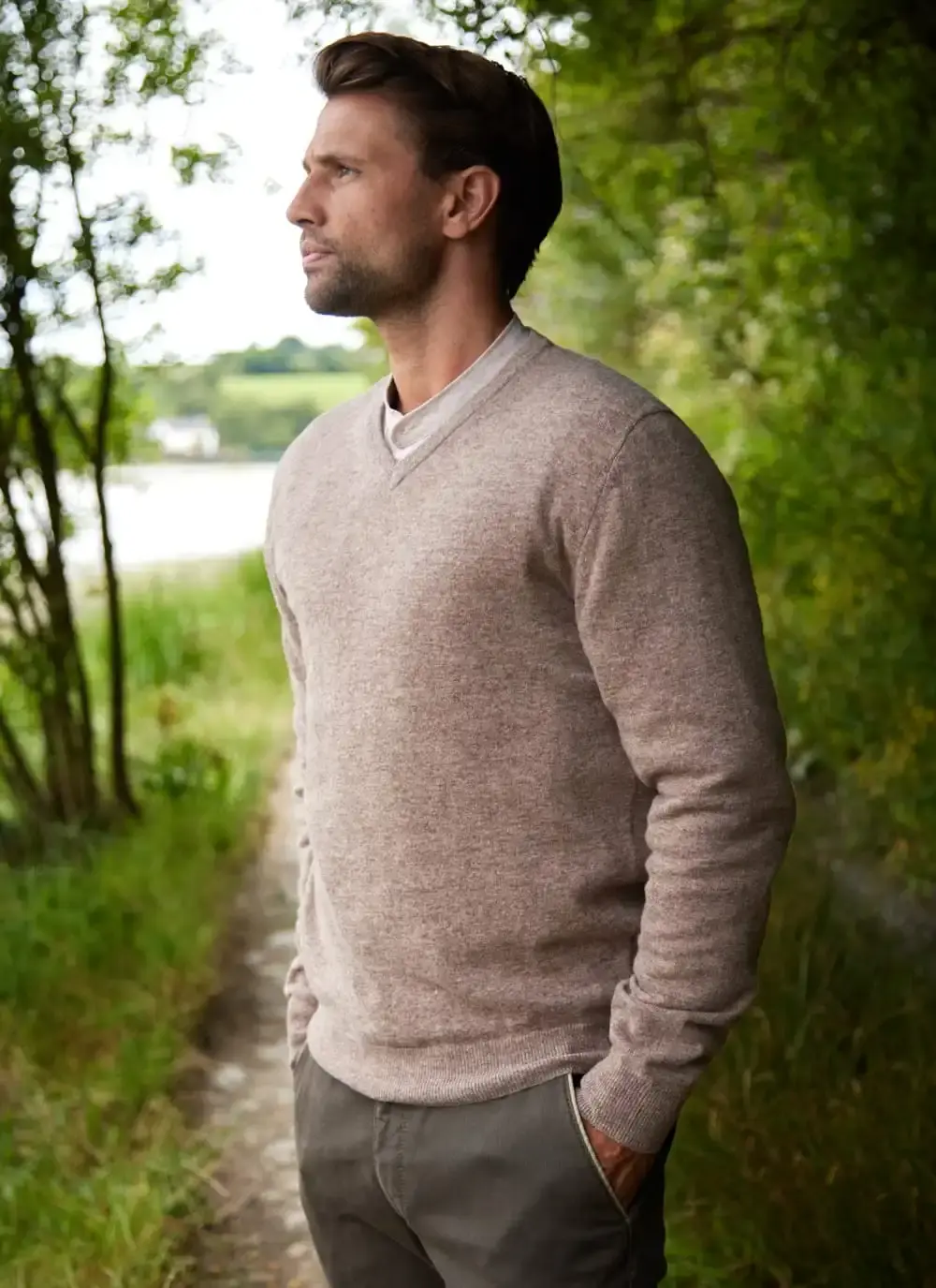 Lambswool V-Neck Sweater