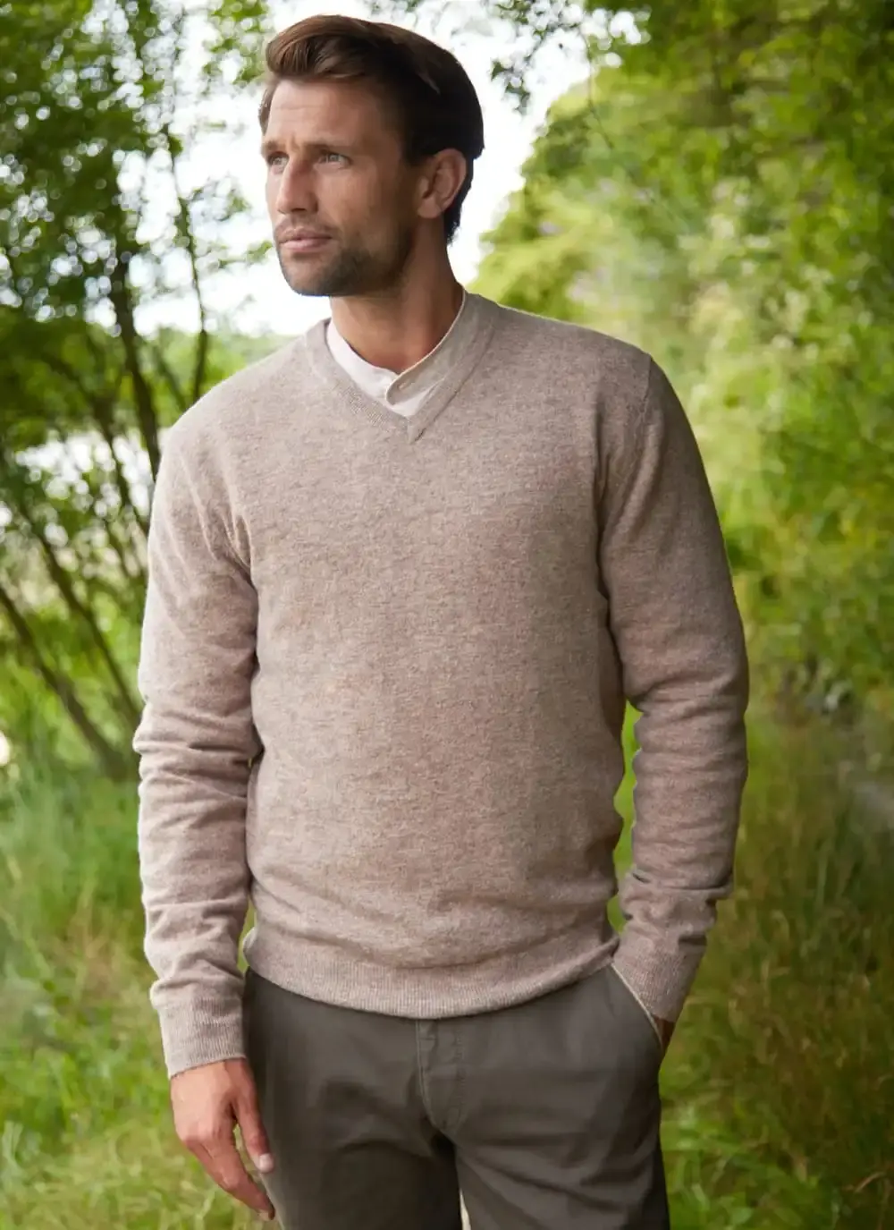 Lambswool V-Neck Sweater