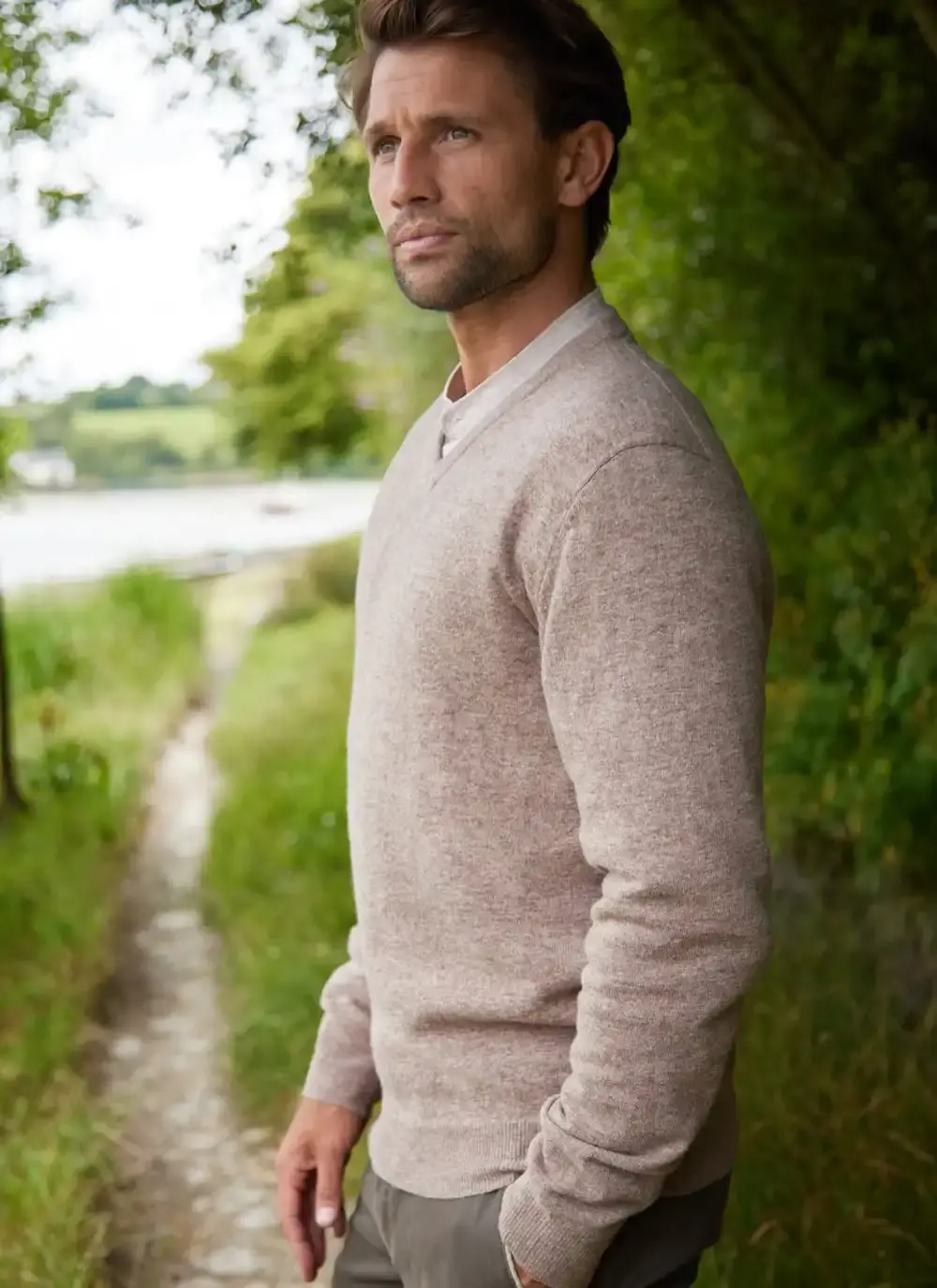 Lambswool V-Neck Sweater