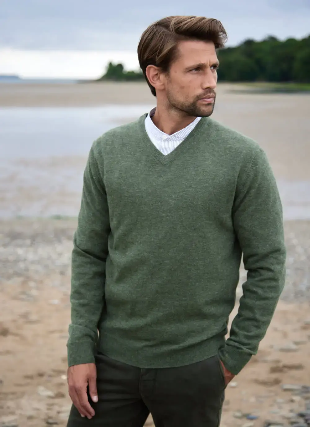 Lambswool V-Neck Sweater
