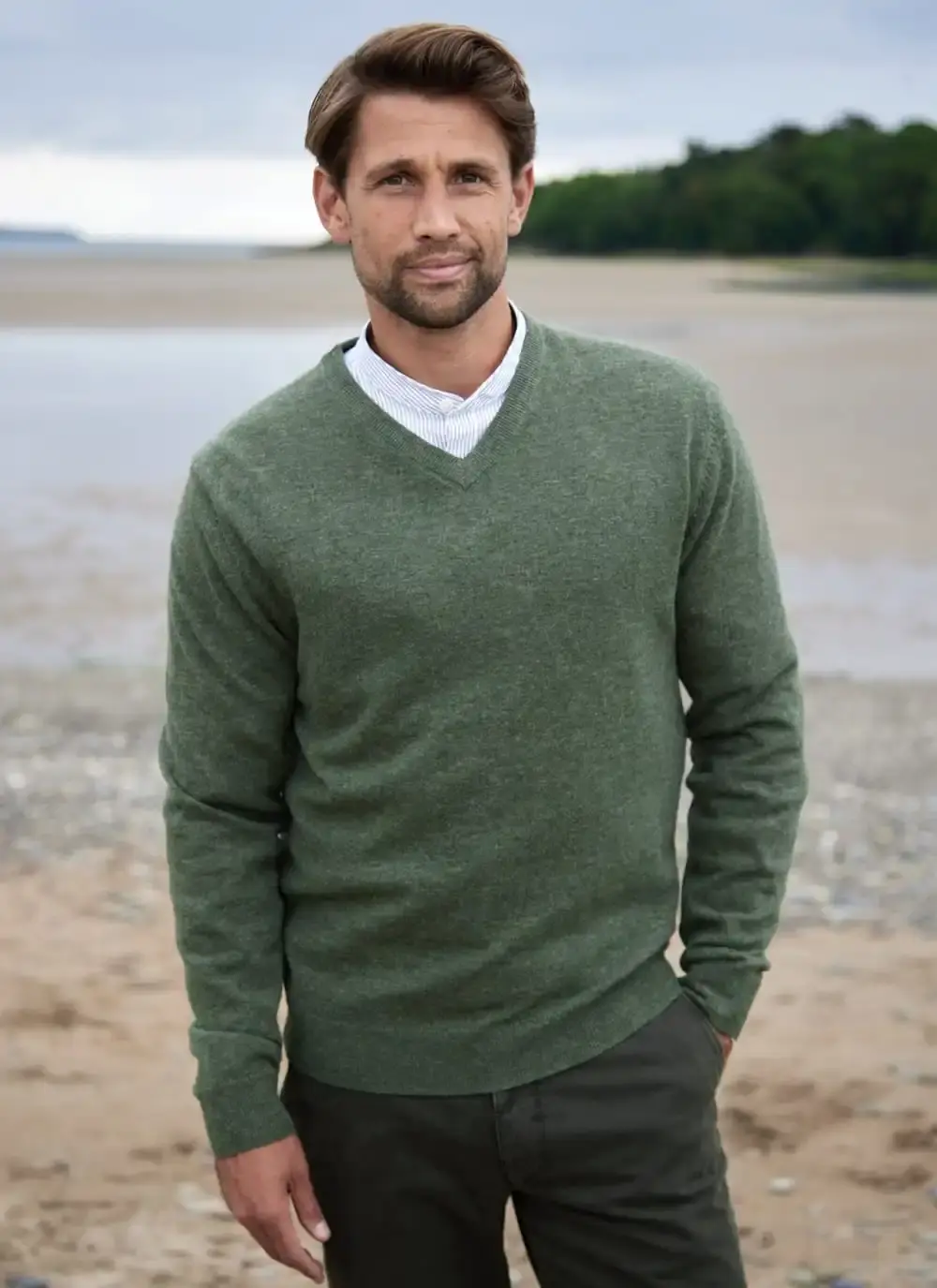 Lambswool V-Neck Sweater