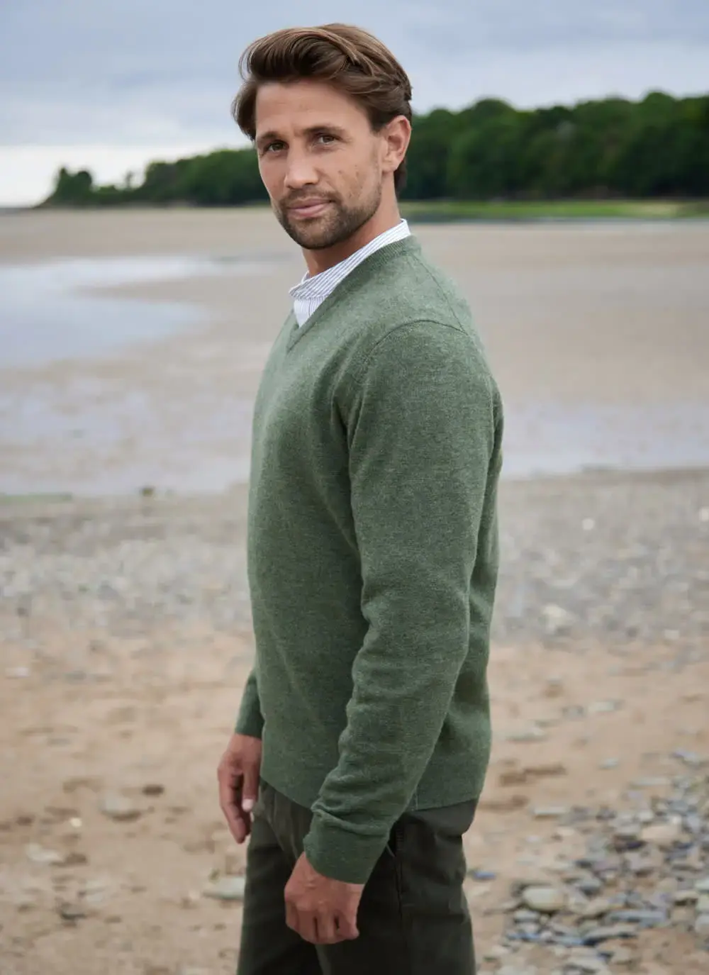 Lambswool V-Neck Sweater