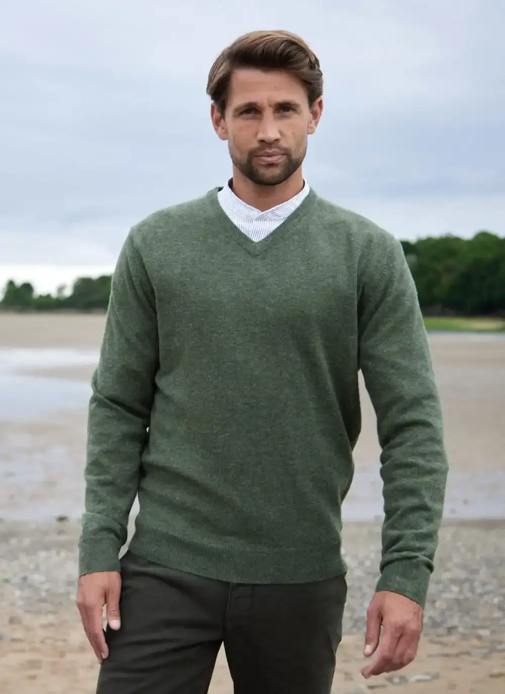 Lambswool V-Neck Sweater