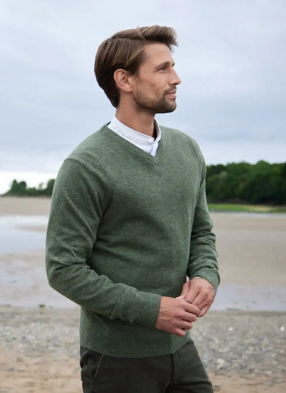 Lambswool V-Neck Sweater