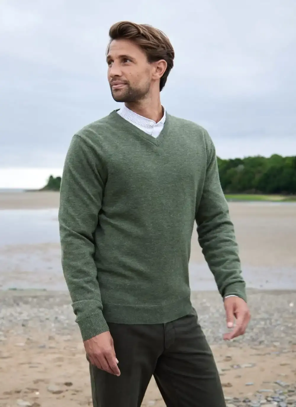 Lambswool V-Neck Sweater