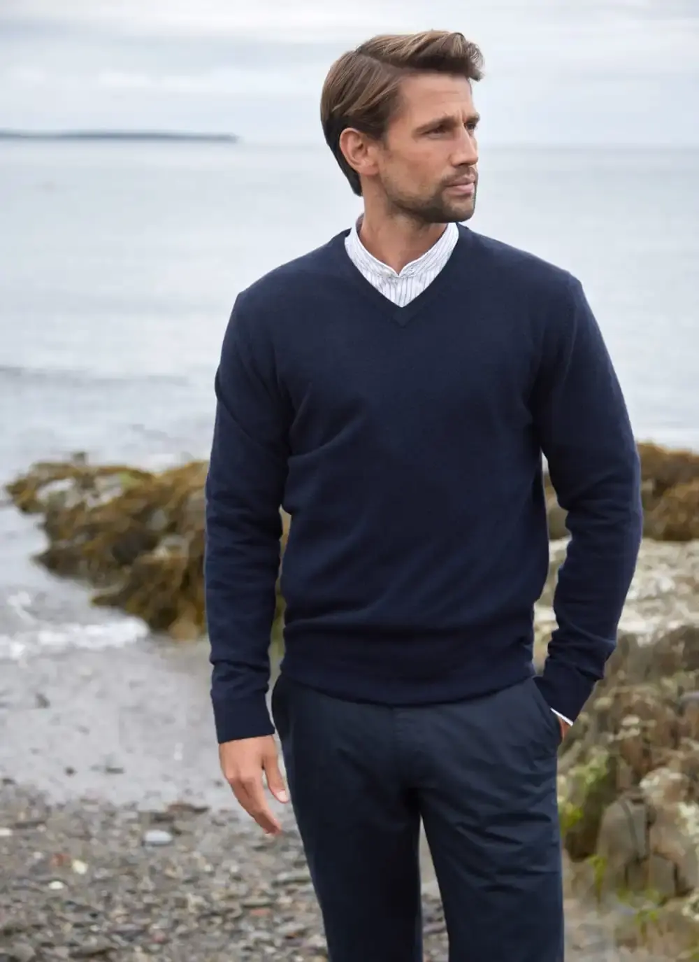 Lambswool V-Neck Sweater