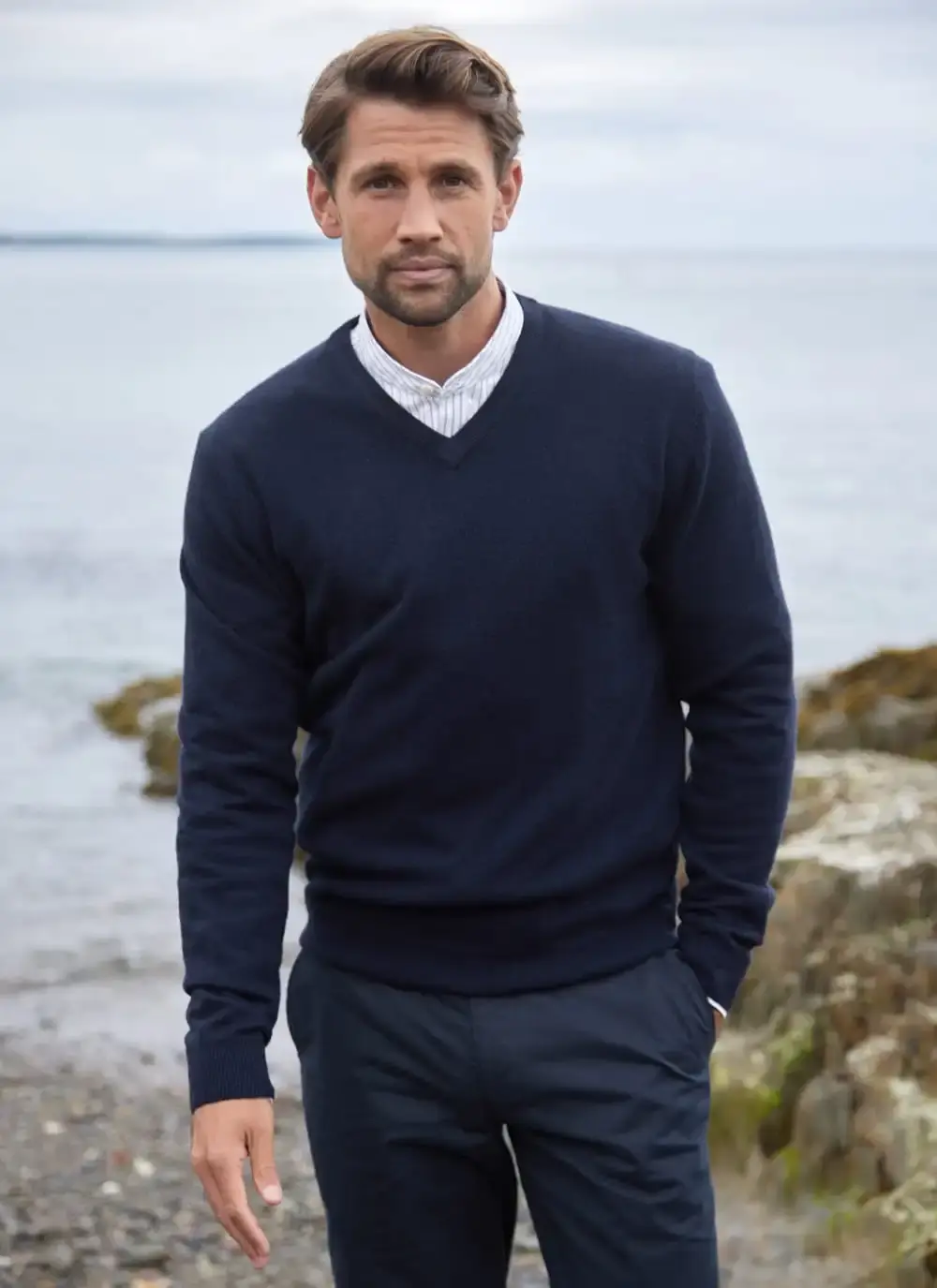 Lambswool V-Neck Sweater