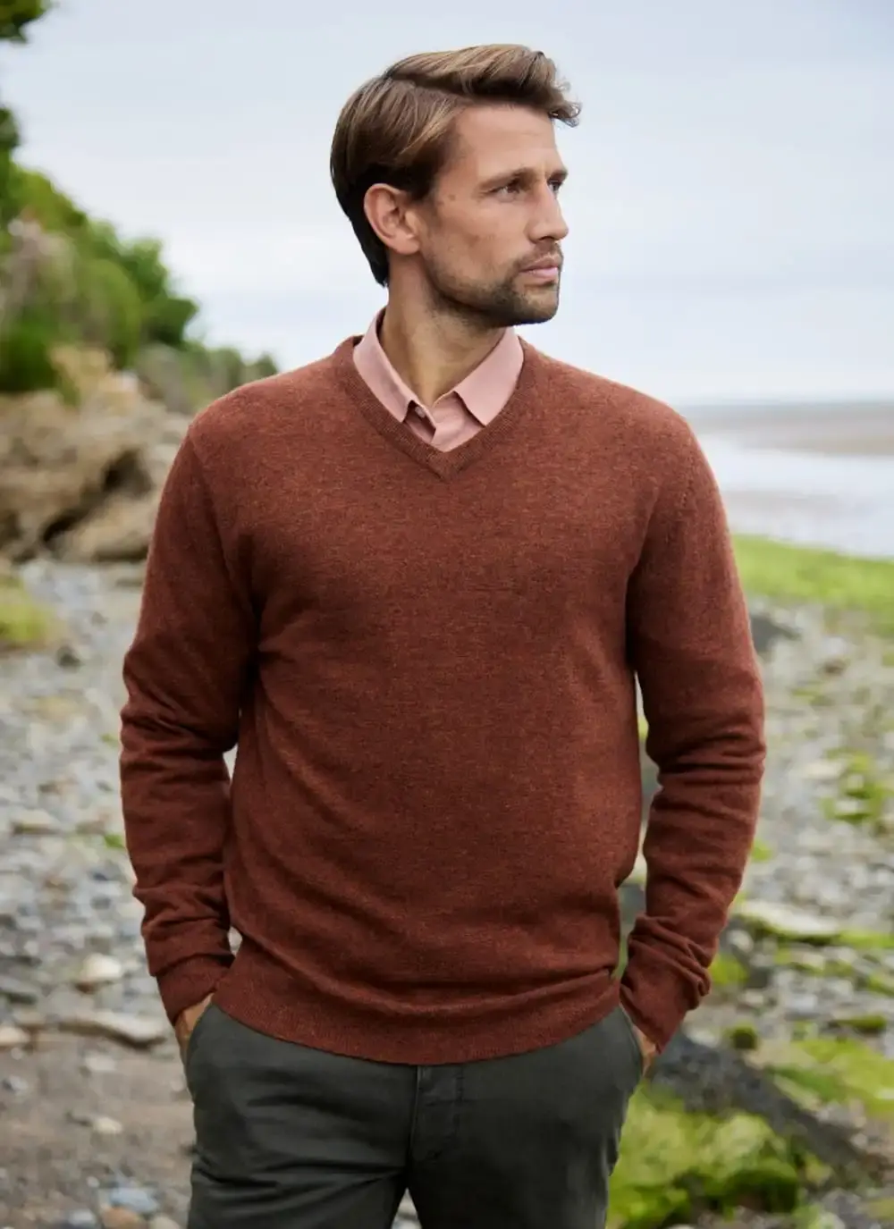 Lambswool V-Neck Sweater