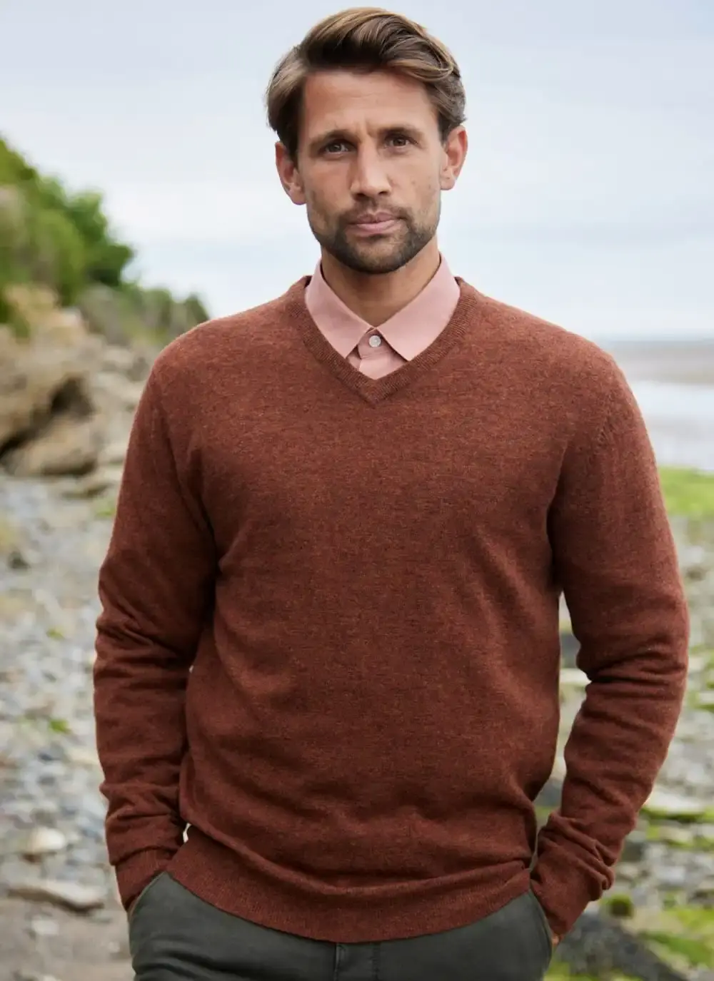 Lambswool V-Neck Sweater