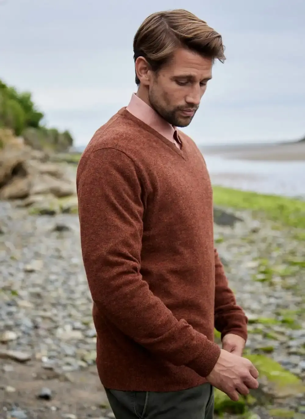 Lambswool V-Neck Sweater