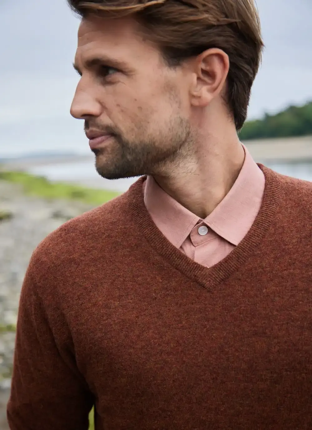 Lambswool V-Neck Sweater