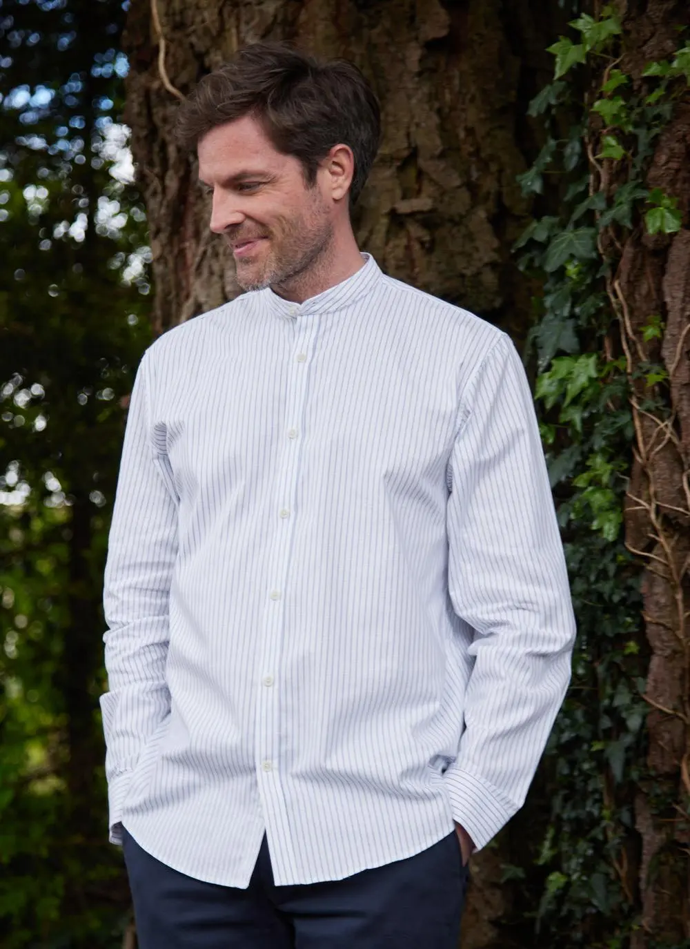 Aidan Stripe Grandfather Shirt