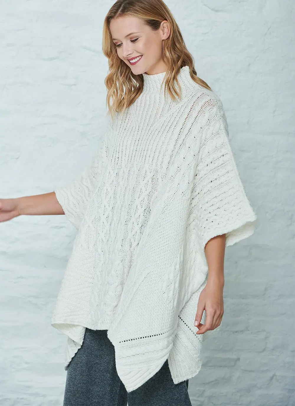 Aoife Patchwork Poncho