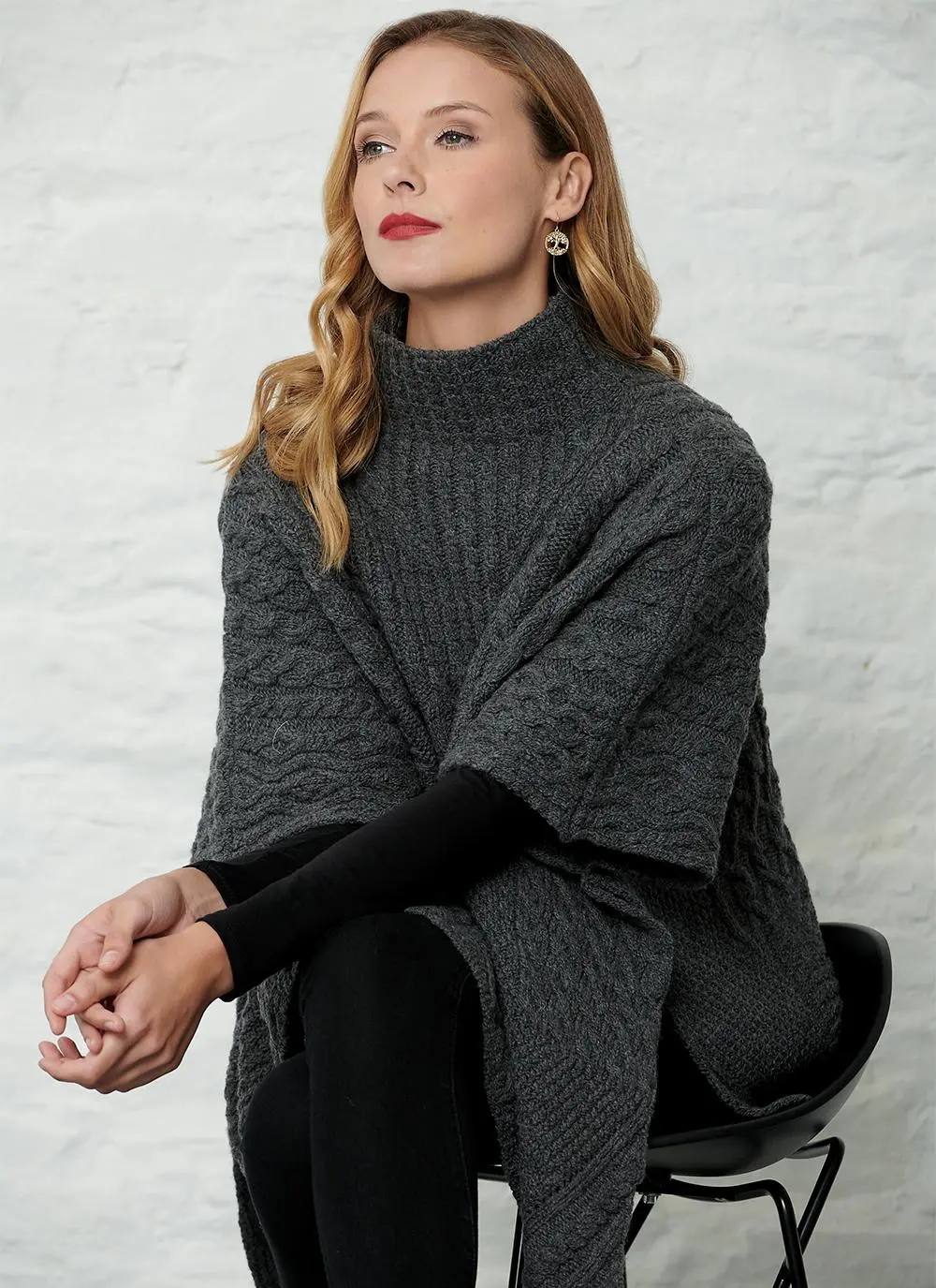 Aoife Patchwork Poncho