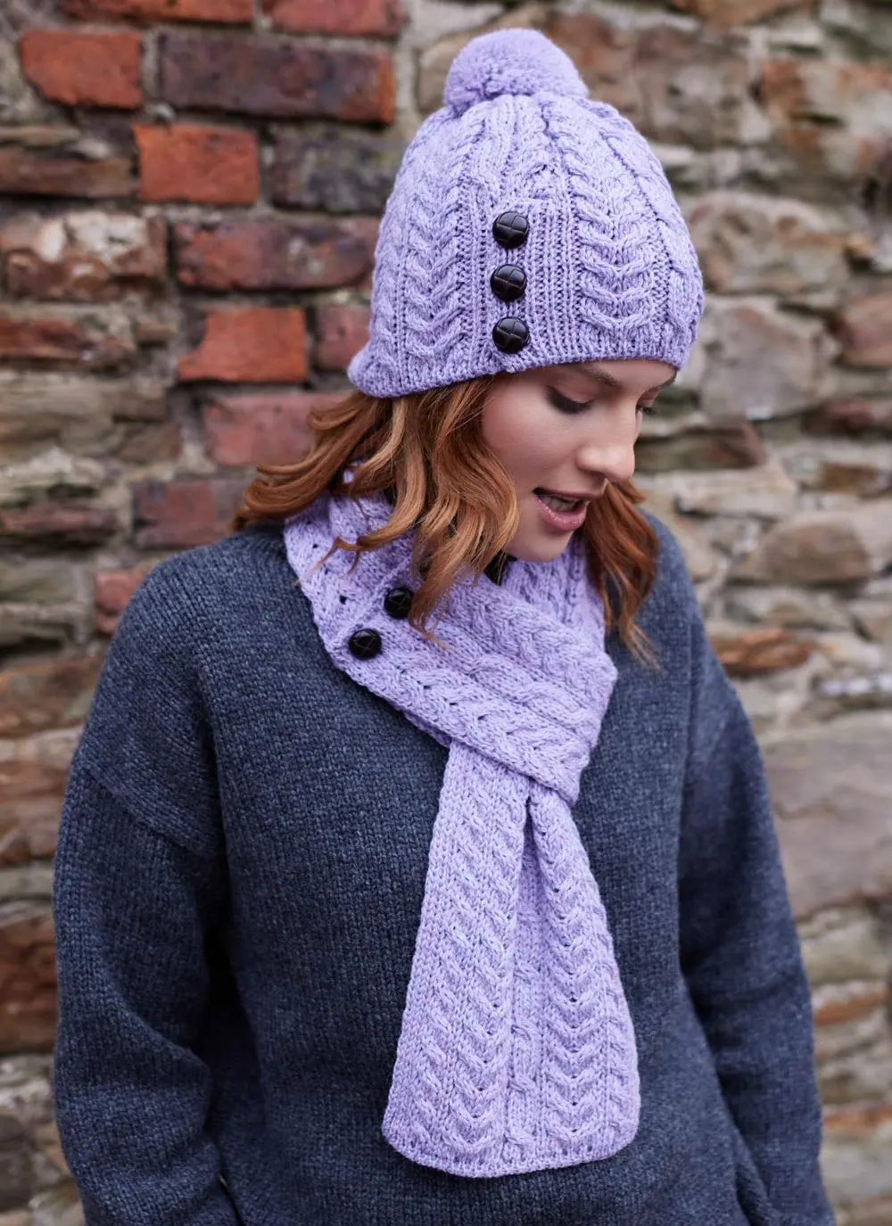 Merino Aran Loop Scarf