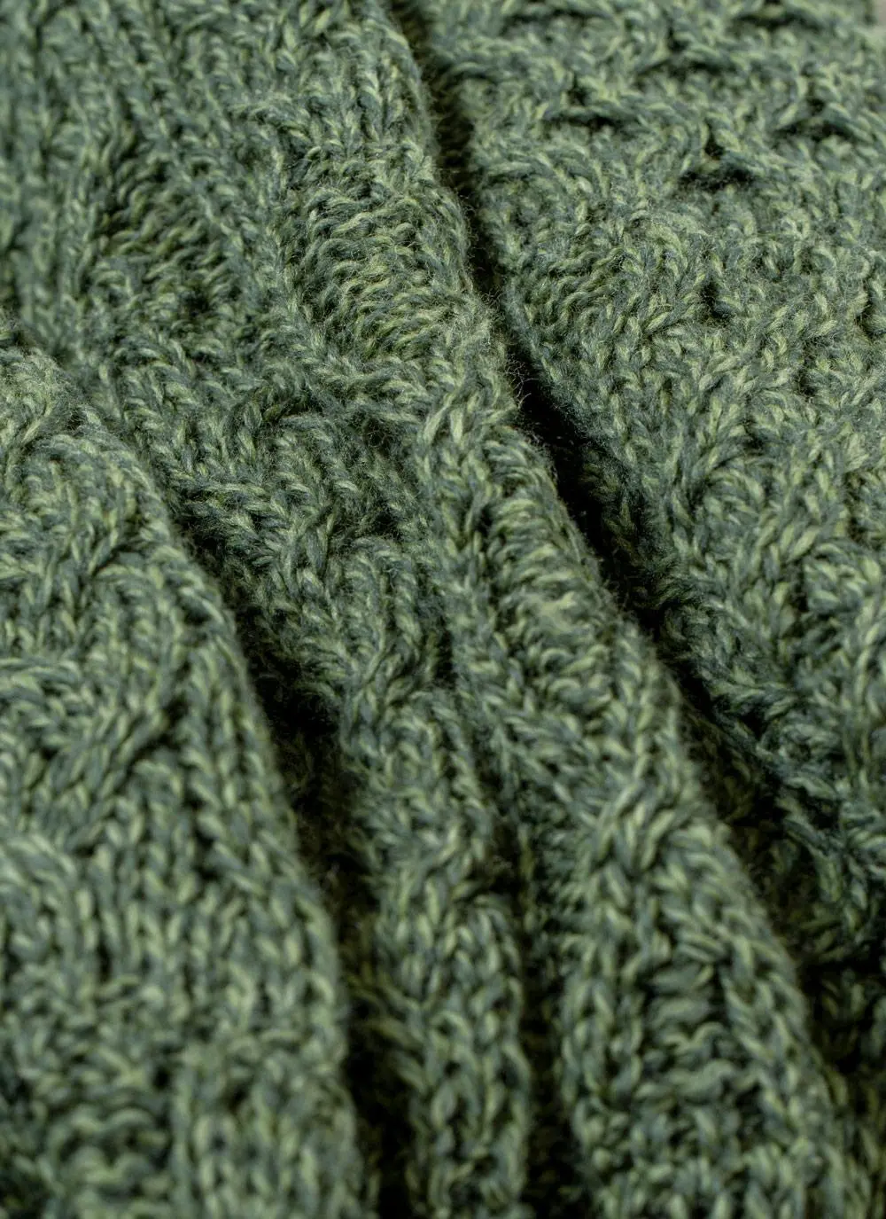 Aran Patchwork Merino Throw