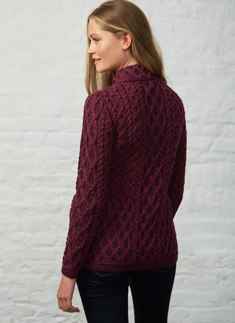 Erin Zip Plated Cardigan